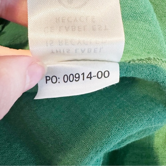 Outerknown Kelly Green Halter Maxi Dress Size L Open Back Casual Summer Boho - Picture 9 of 9